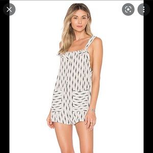 Beach Riot Sky Romper in diamond